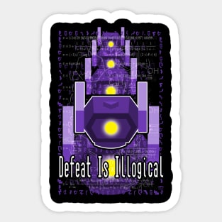 TF - Shockwave - Defeat is Illogical Sticker